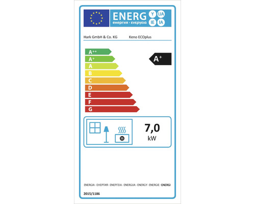 Hark Keno ECOplus natuursteen houtkachel 7 kW