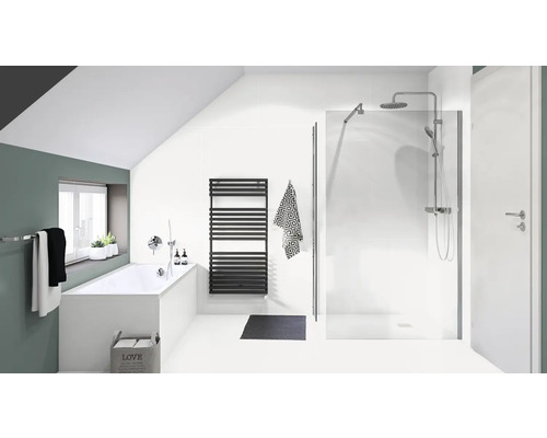 XXL porseleinen steengoed wand- en vloertegel Blanco 120 x 260 x 0,7 cm gepolijst