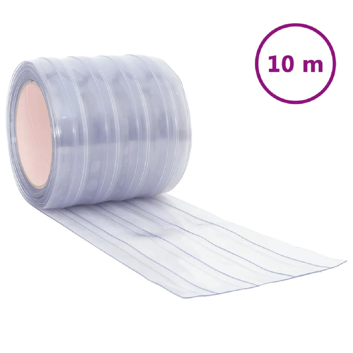 vidaXL - Rideau de porte transparent PVC 200 mm x 10 m