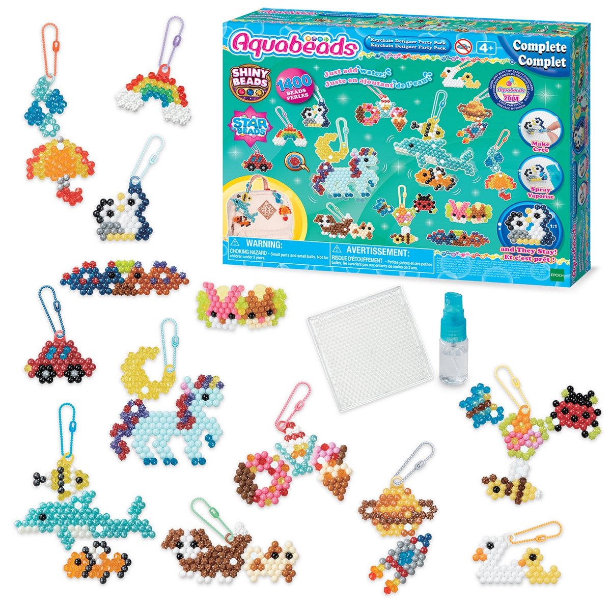 Mes porte-clés et suspensions Aquabeads