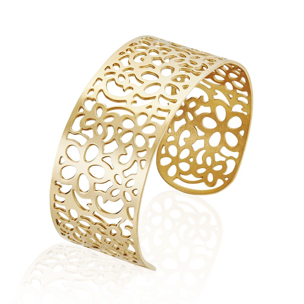 Bracelet Manchette Brenda Acier Jaune
