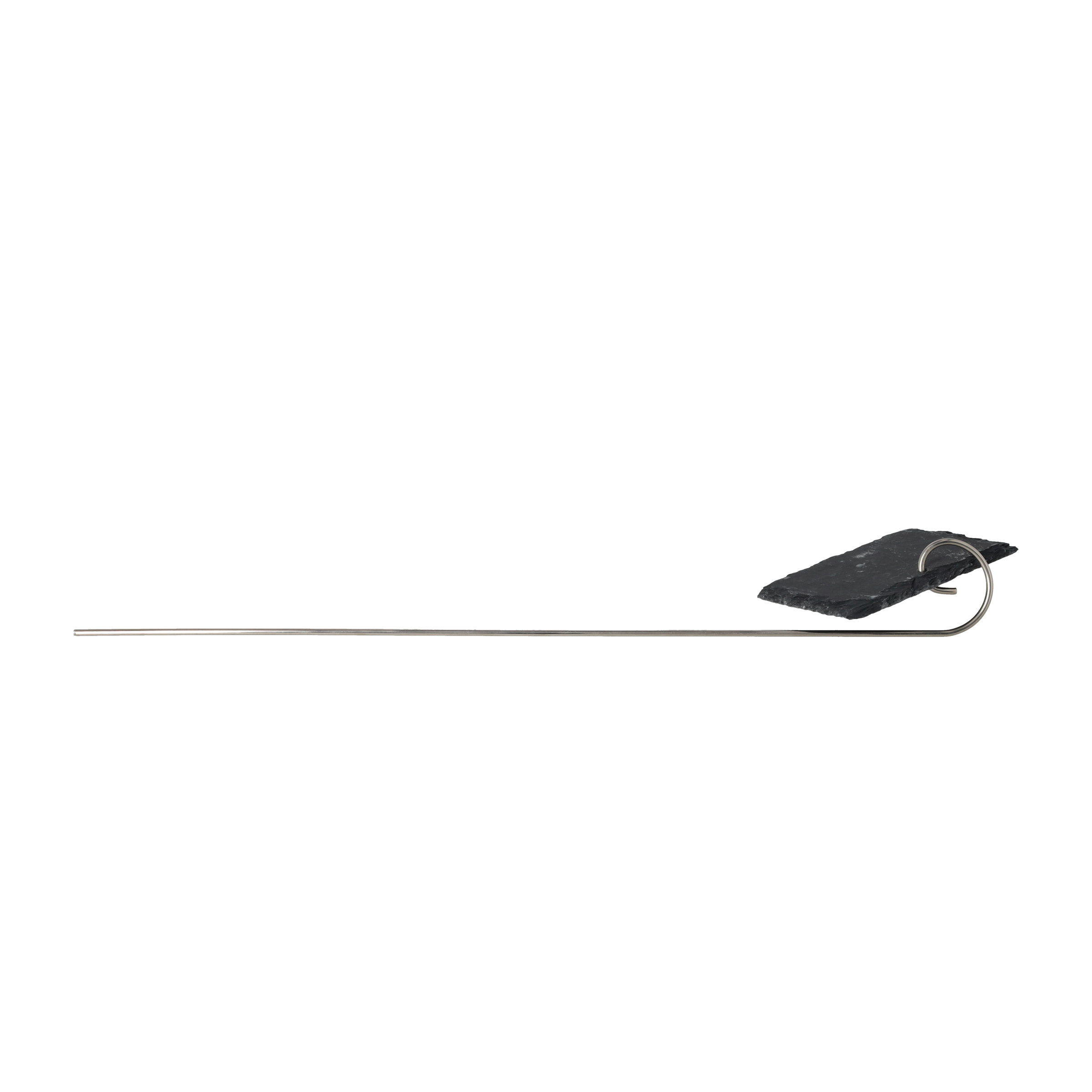 (40x10cm) Schiefer Pflanzenschild Wasserabweisende Steck Etikette für Blumenkasten / Beet - Schwarz