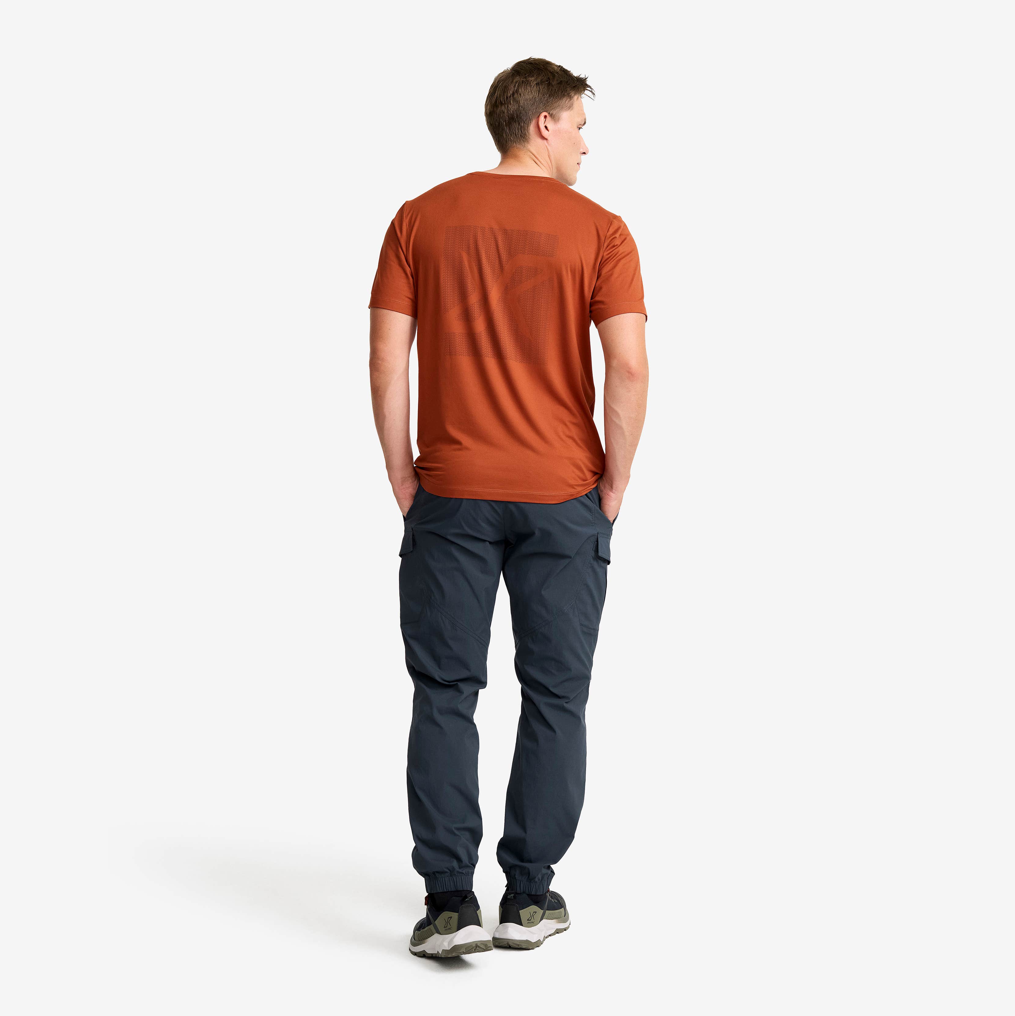 Mission Graphic Logo T-shirt Herre Rusty Orange