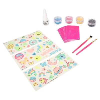 FAB LAB Glow In The Dark Glitter Tatoveringssett