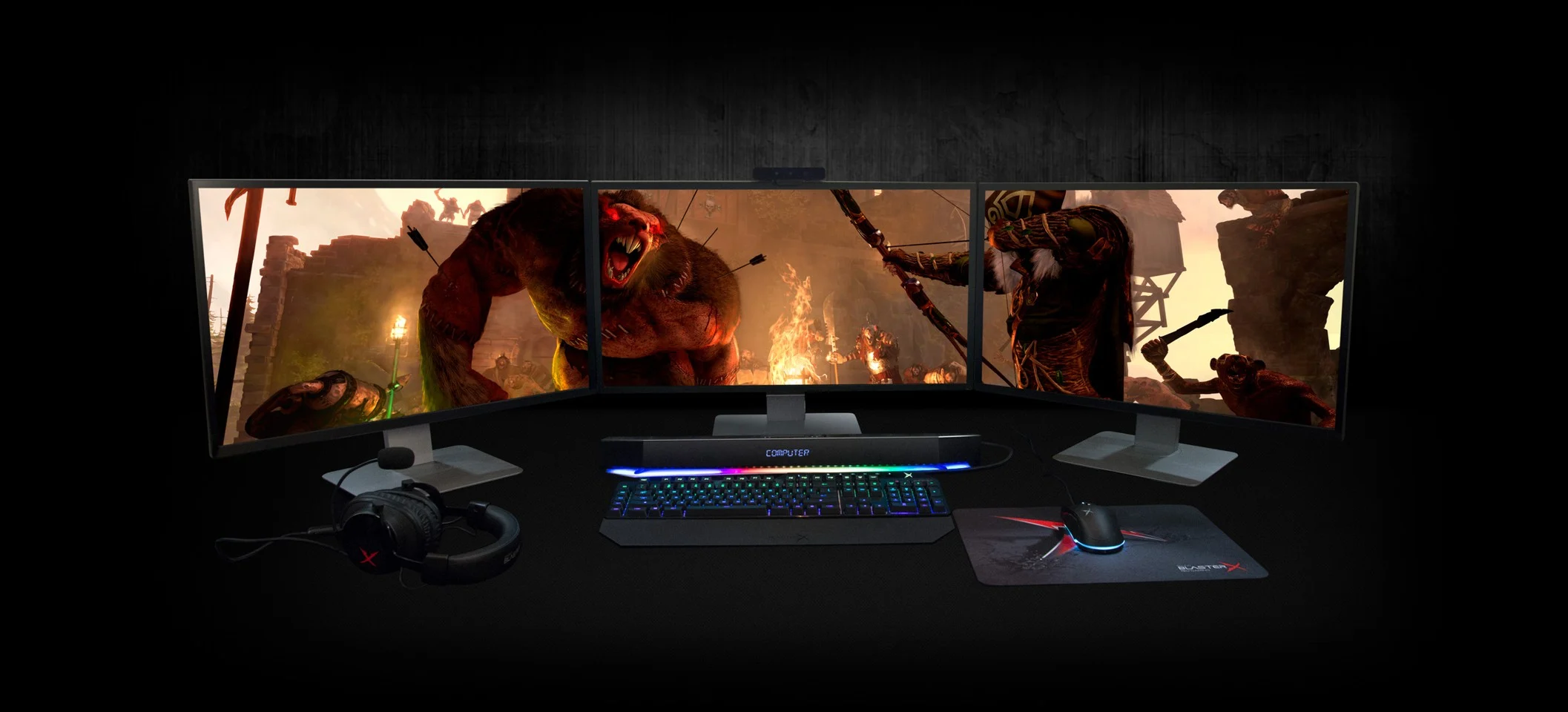 Creative - Sound Blaster X Katana - Gaming Soundbar