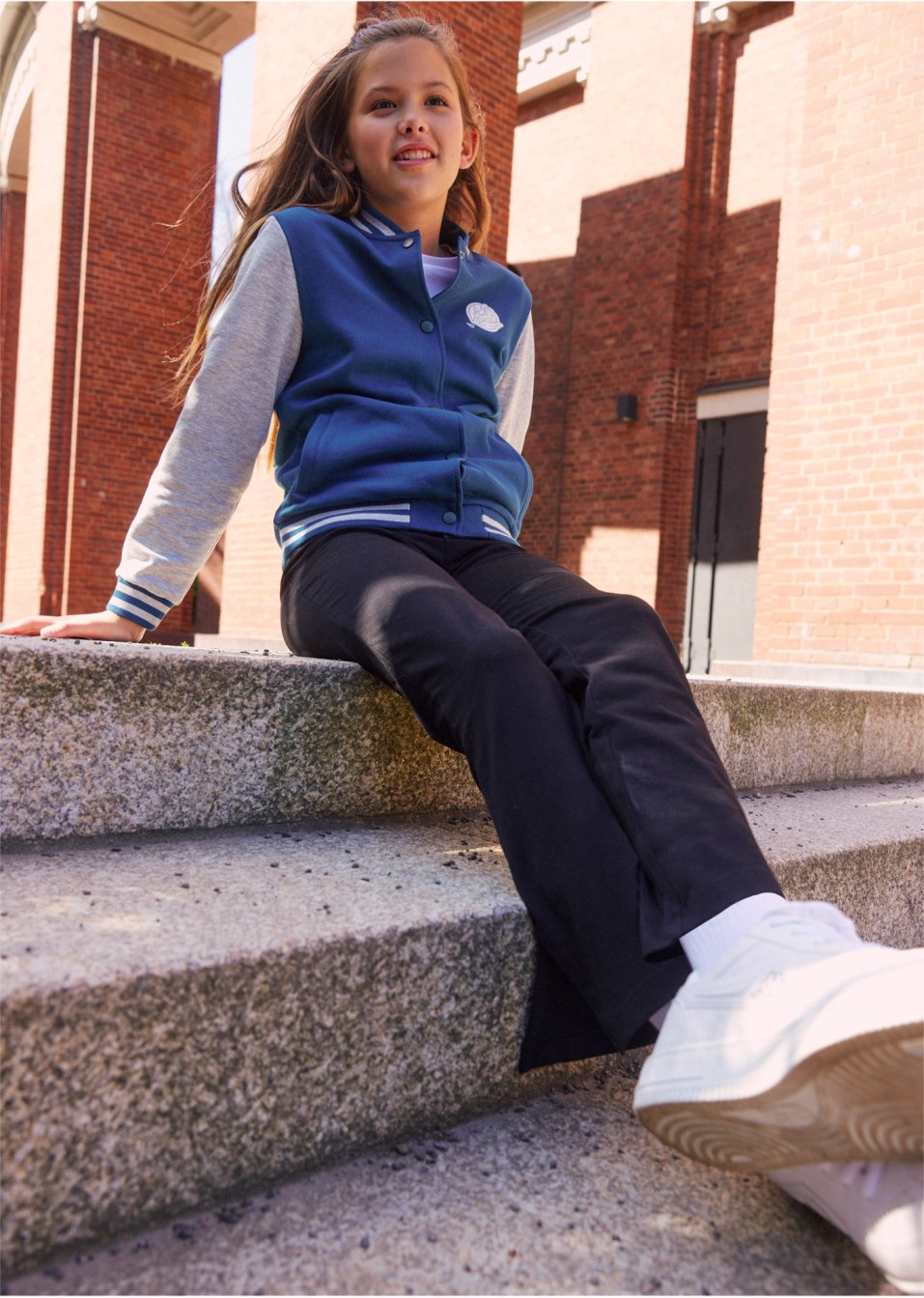 Blouson campus en sweat enfant