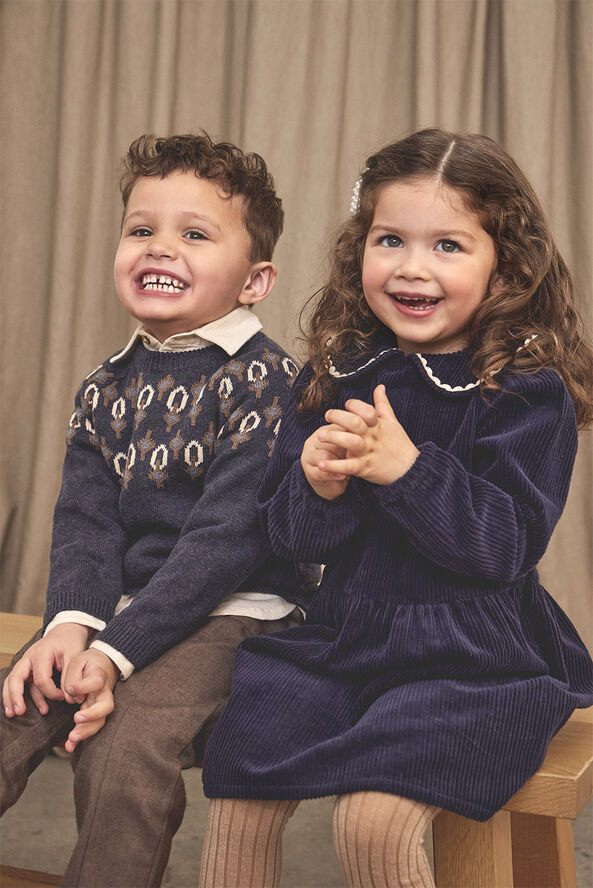 En Fant Dress Corduroy Parisian night