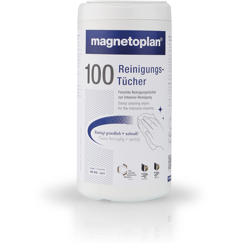 Magnetoplan Reinigungstücher für Whiteboards, weiss, 1 Box à 100 Tücher
