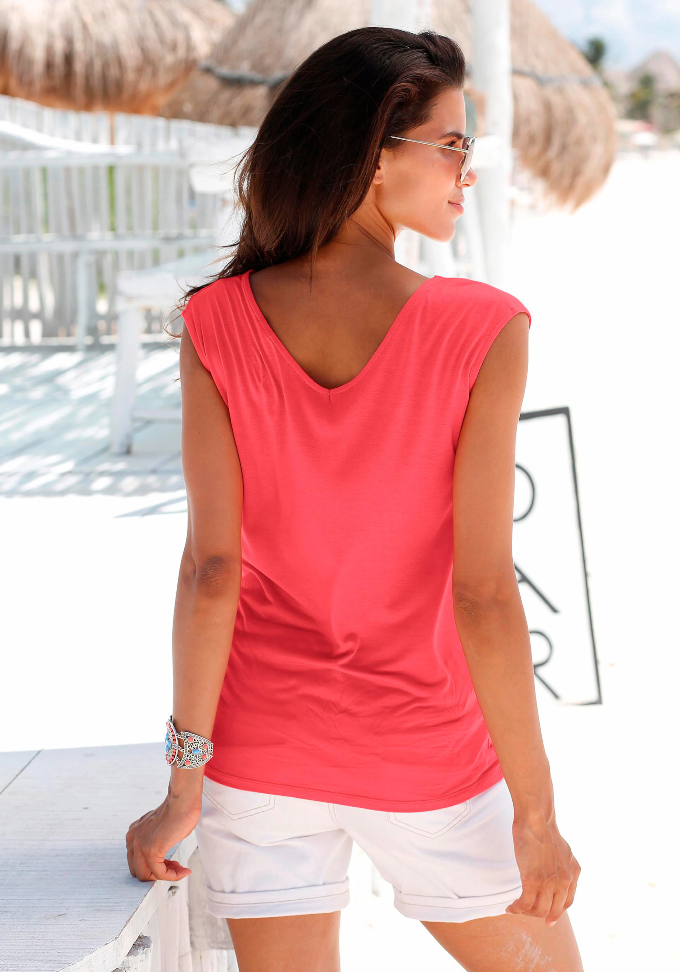 s.Oliver T-Shirt in koralle