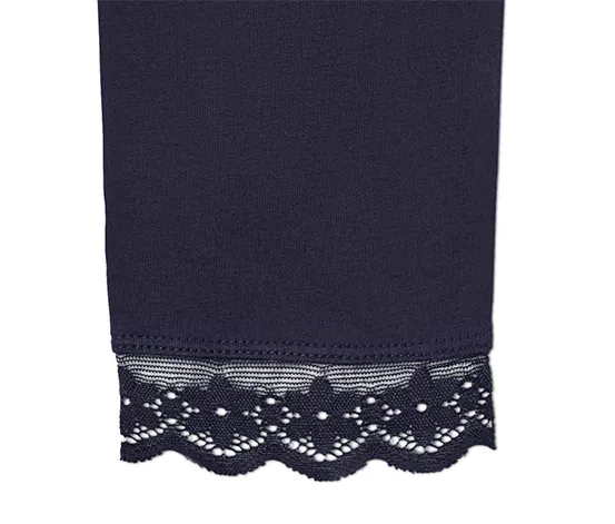 Leggings mit Spitzenborte