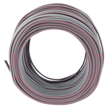 Q-Link luidsprekersnoer 2x0.25mm 25 meter grijs
