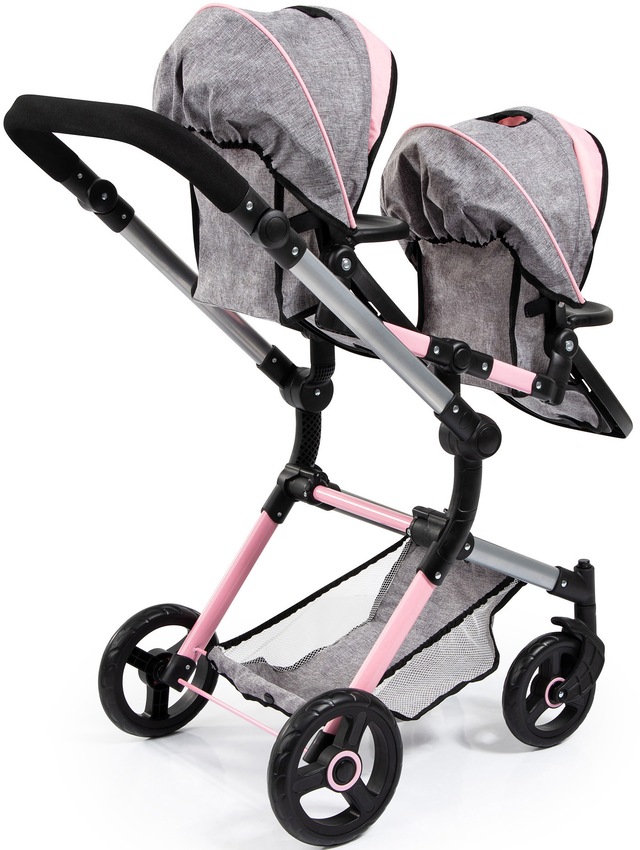 Bayer Puppen-Zwillingsbuggy »Twin Neo« mit Wickeltasche