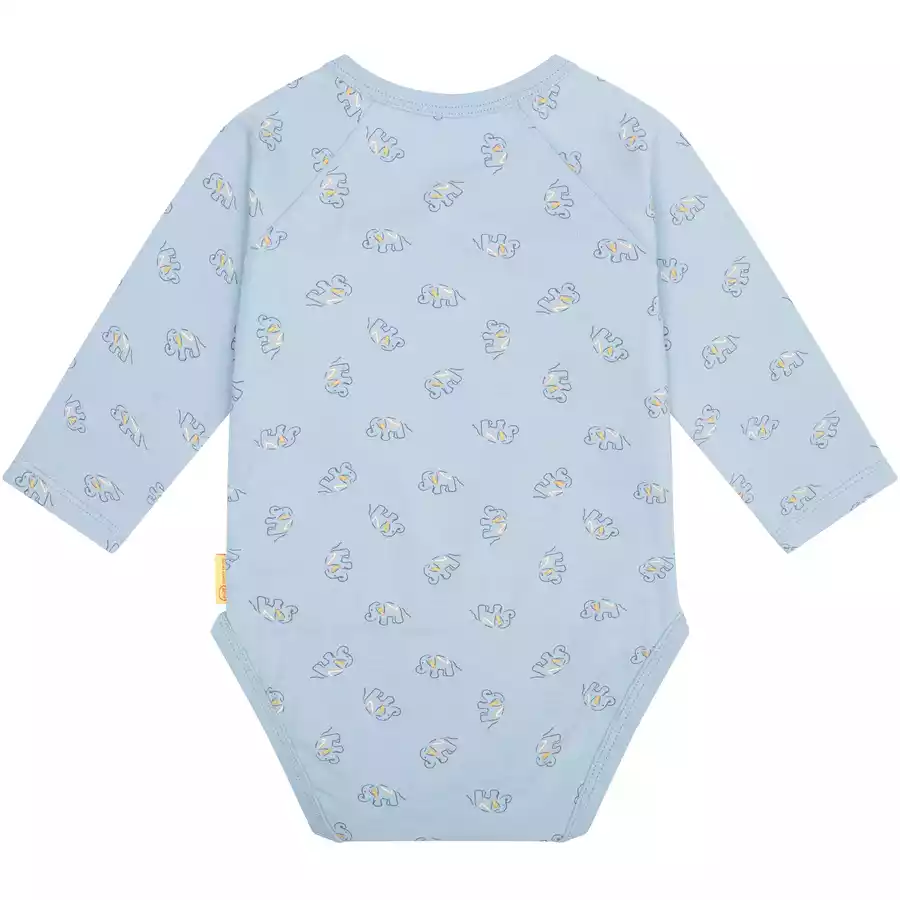 Steiff Wickelbody langarm Chambray Blue