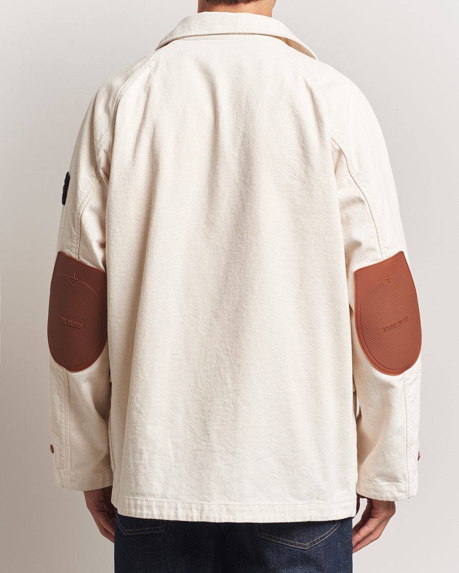 Stone Island RAW Cotton Gabardine Jacket Ivory