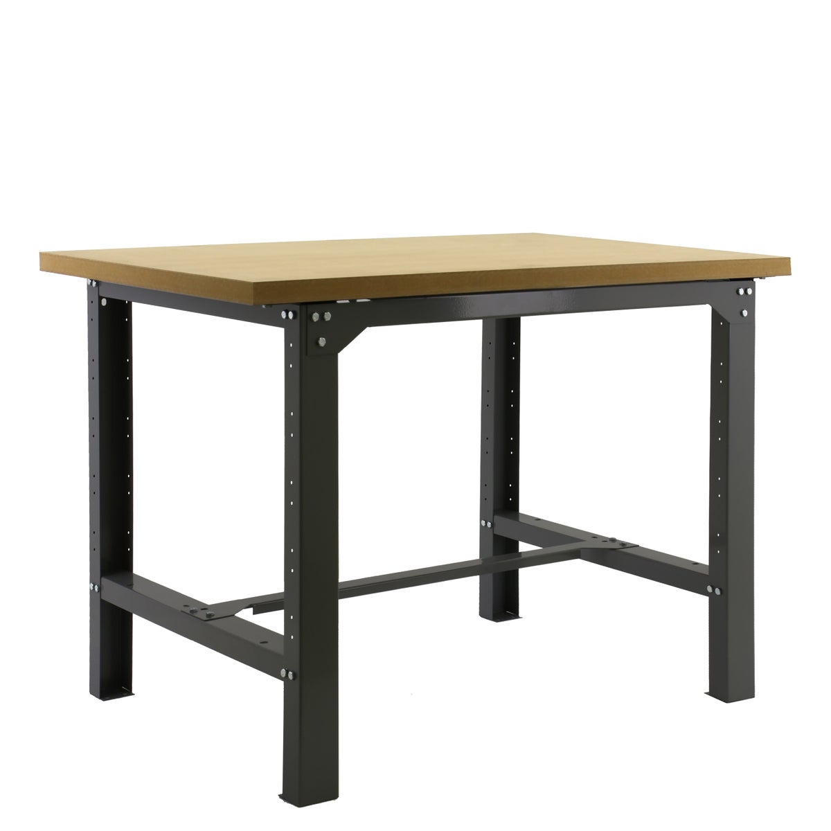 PROREGAL Buffalo Wood werkbank (H x B x D): 87 x 120 x 75 cm, draagvermogen 600 kg, antraciet