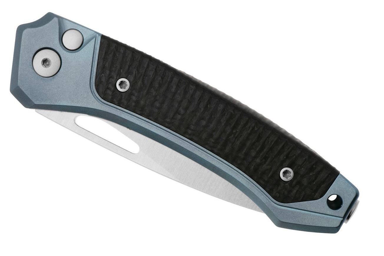 LionSteel Twain TW-BL-CF Blue Titanium, Carbon Fiber, zakmes, Gianni Pauletta design
