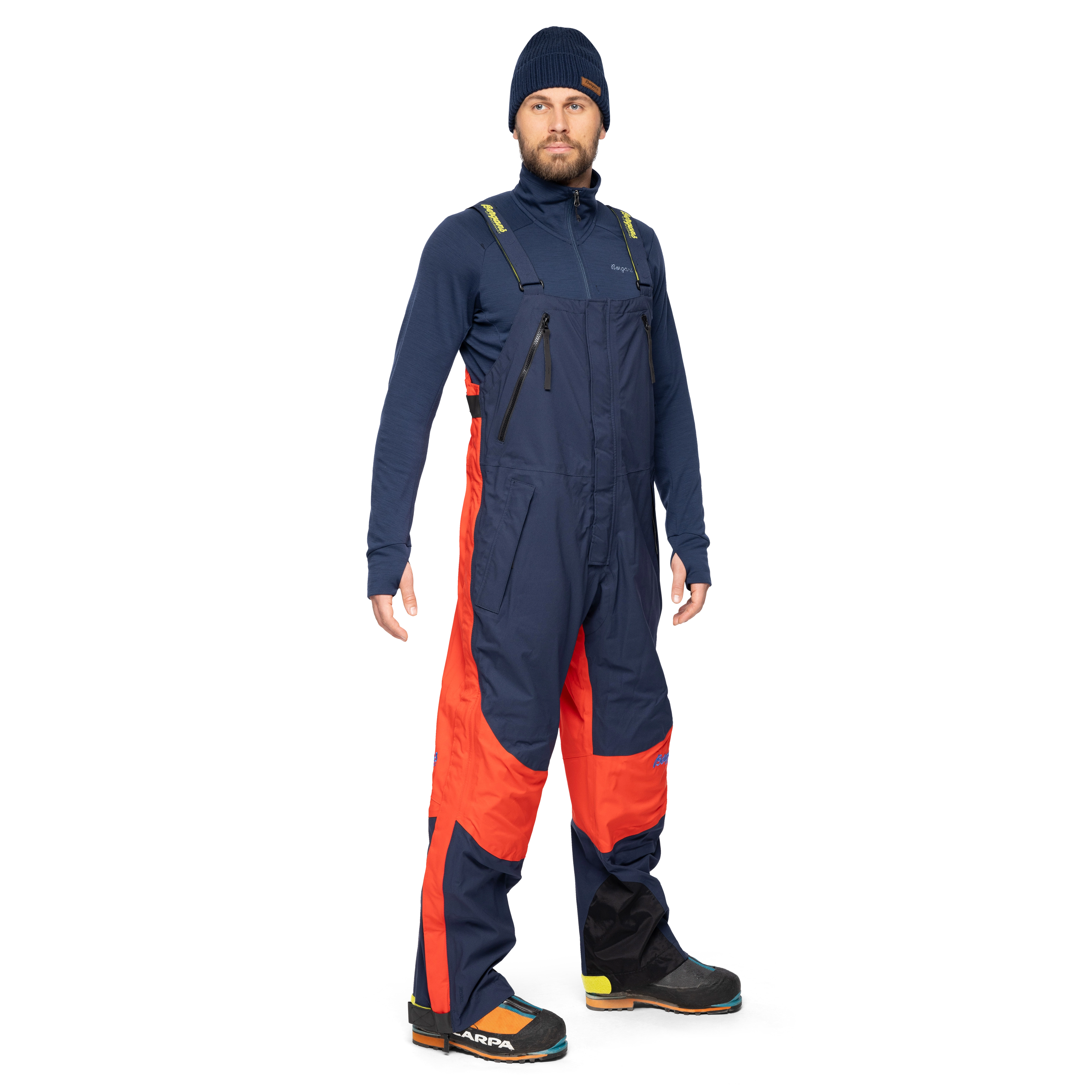 Arctic Expedition Salopette Navy / Bright Red