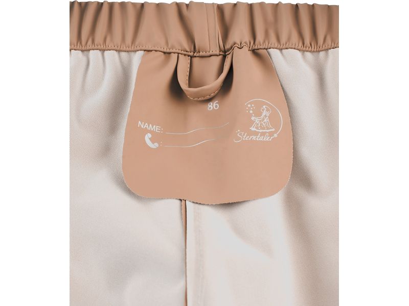 Sterntaler Regenhose ungefüttert Lehmbraun Gr. 122 Wasserdichte Hose für Kinder