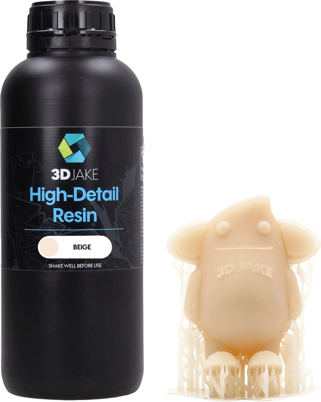 3DJAKE  8K High-Detail Resin Beige, 1.000 g    Resin speziell für Miniaturdrucke