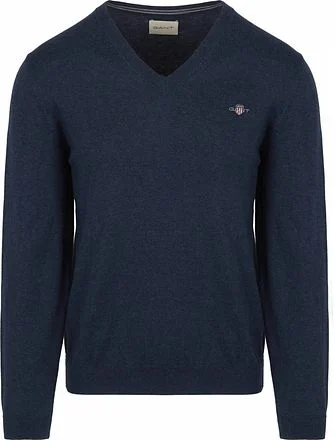 Gant Pullover V-Hals Jeans Blauw 8030562-902 kopen