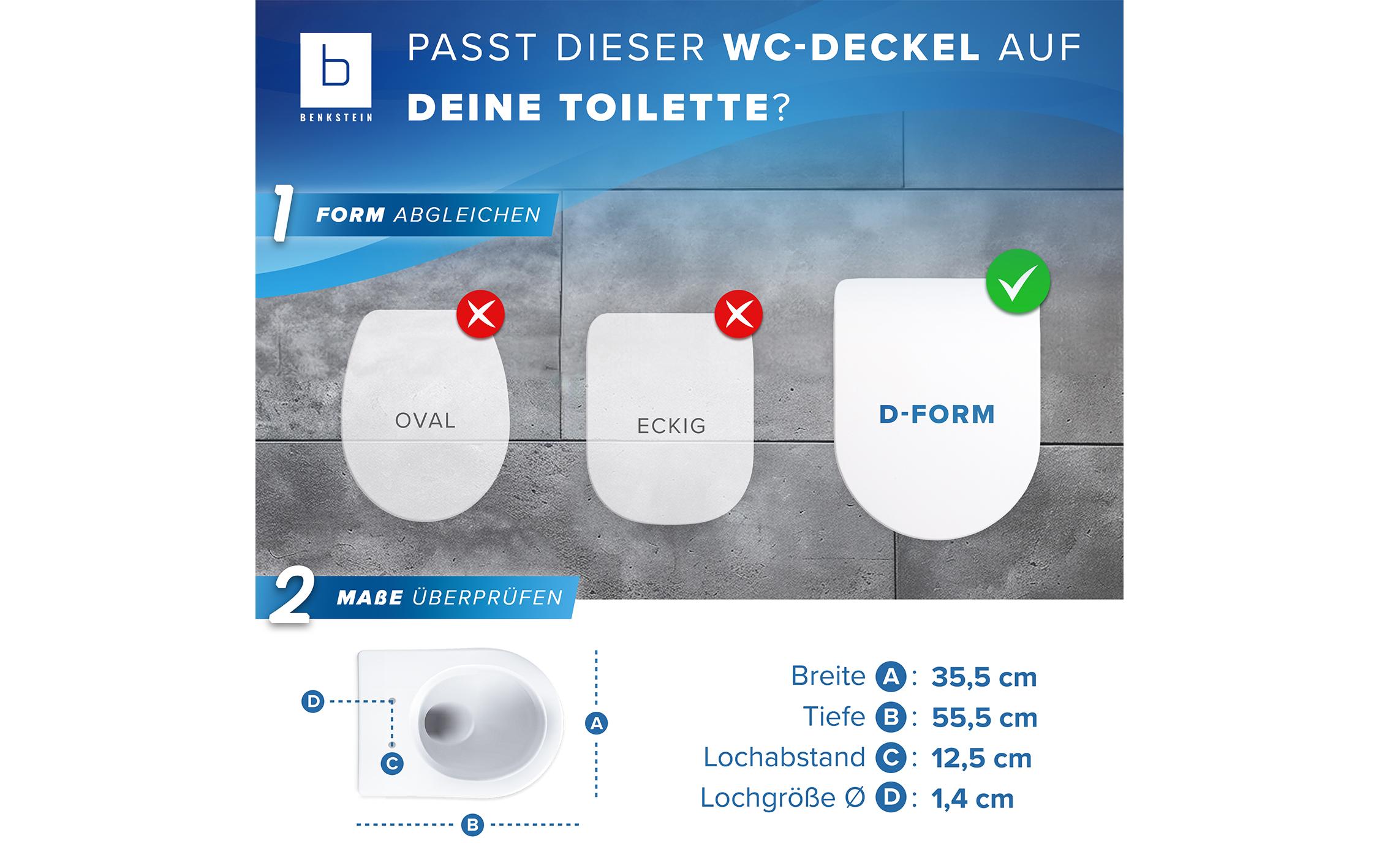 Toilettensitz D-FormWC-Sitz