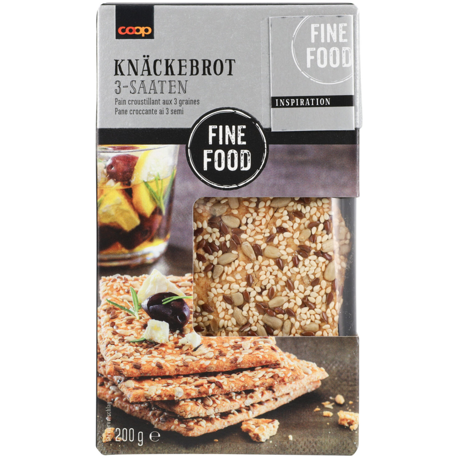 Fine Food Knäckebrot 3-Saaten