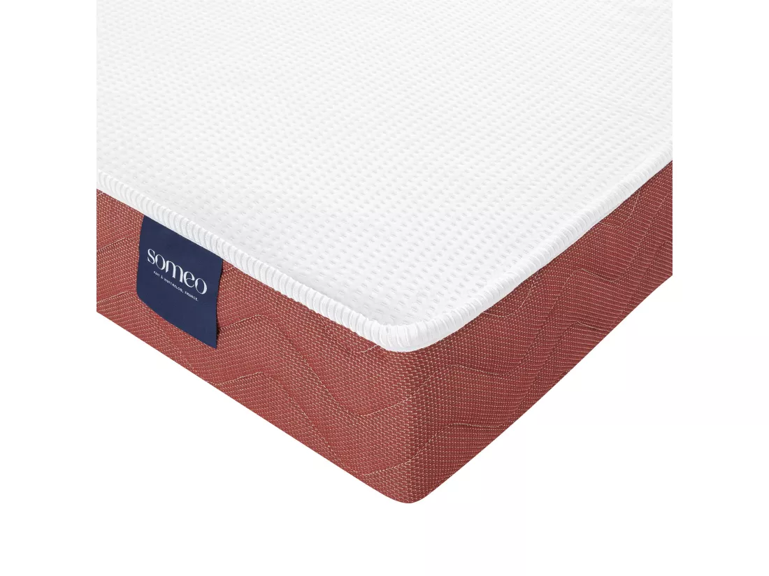 Matelas clic-clac 100% latex Crépuscule 400 - SOMEO 70+70x190