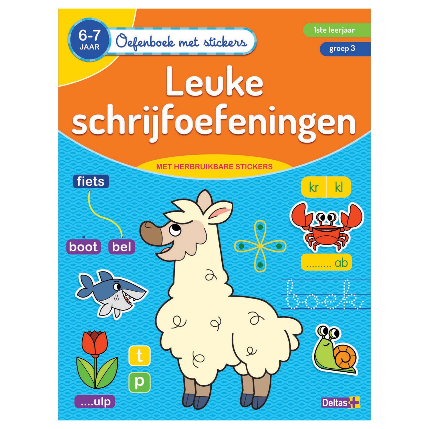 Oefenboek met Stickers - Leuke Schrijfoefeningen (6-7 jaar)