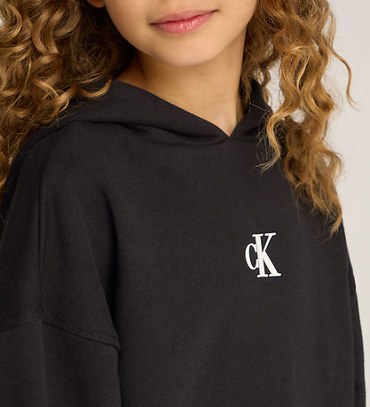 Calvin Klein H?ttetr?je - Logo Boxy Fit - Sort