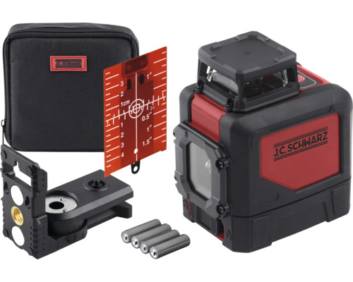 JC Schwarz 360° kruislijnlaser 15 m zonder statief incl. accessoires