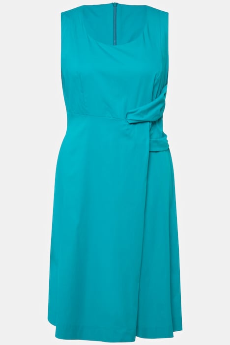 Kleid, drapiert, V-Ausschnitt, ärmellos