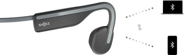 Shokz Open Move Gris Écouteurs Bluetooth