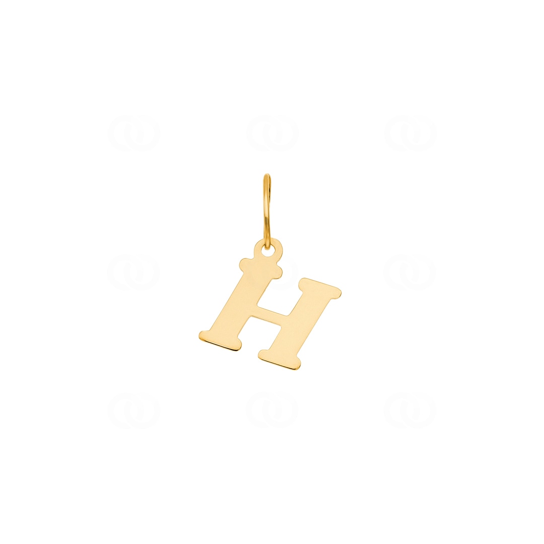 Anhänger 750/18 K Gelbgold Buchstabe H