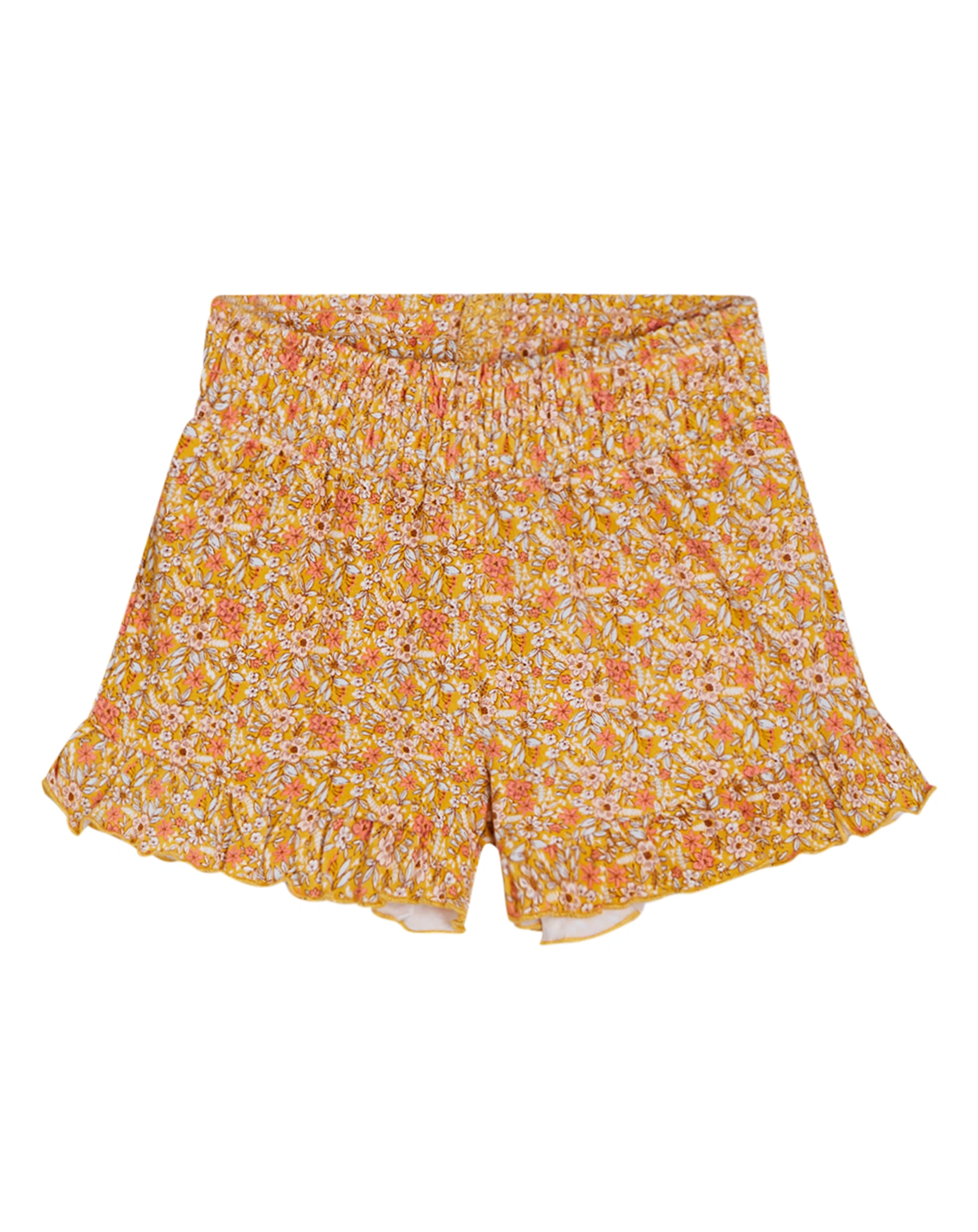 Shorts HANNAH mit Rüschen in ochre
