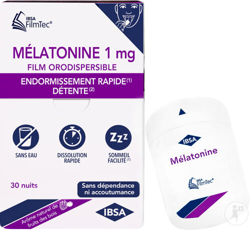 Mélatonine FilmTec 30 Films Orodispersibles