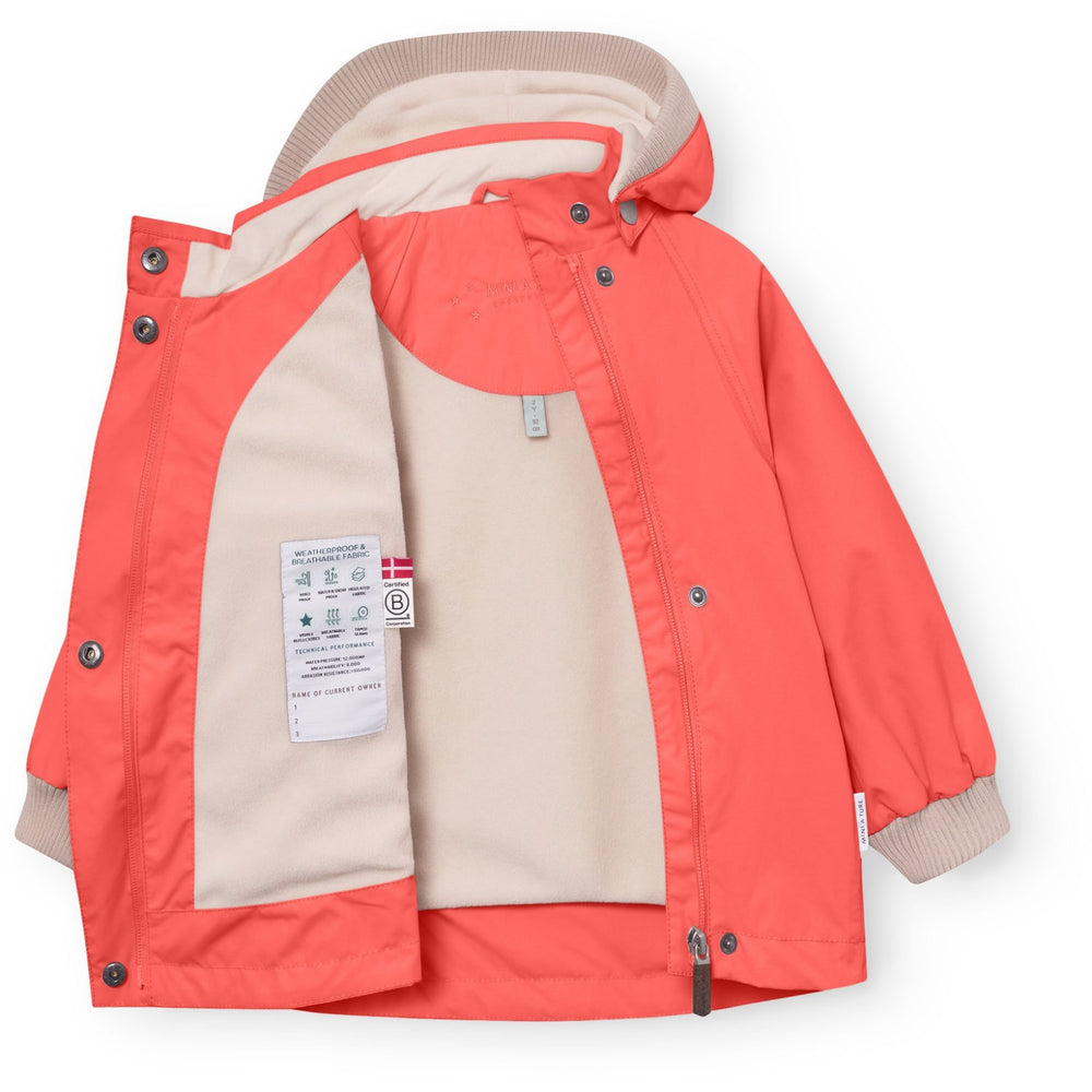 Køb Mini A ture Paprika Red Matwai Fleece Lined Jacket. Grs