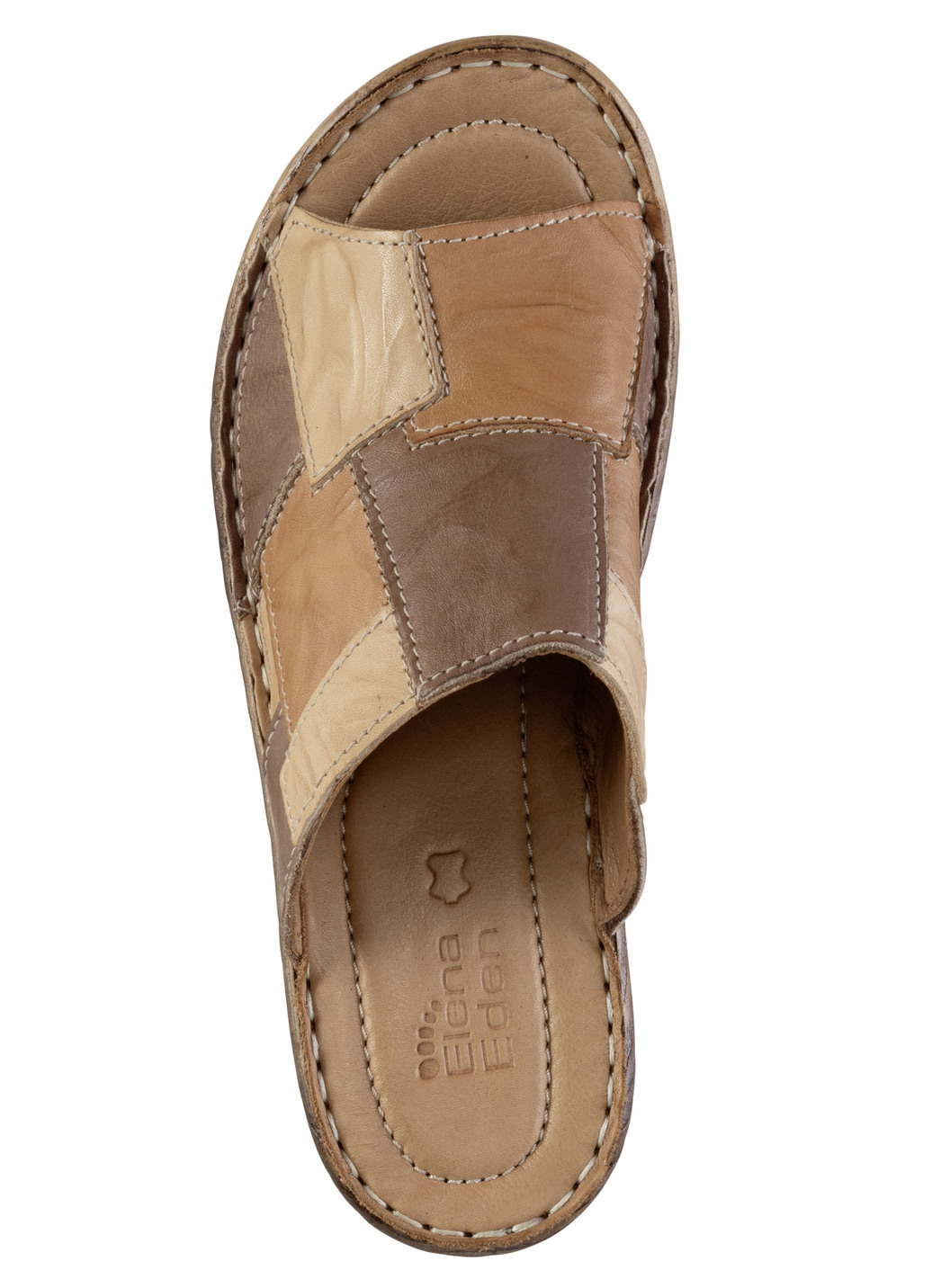 ELENA EDEN Pantolette mit dezenter Knitter-Struktur