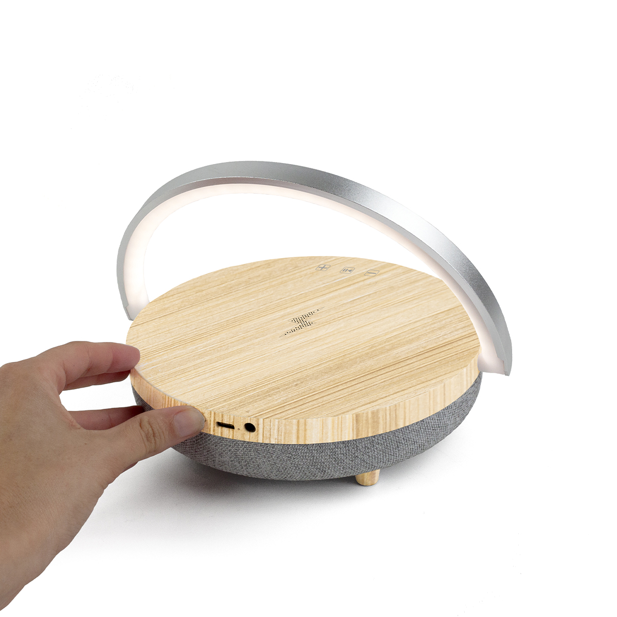 Alto-falante Bluetooth Prixton com luz (base de carregamento - lâmpada LED)