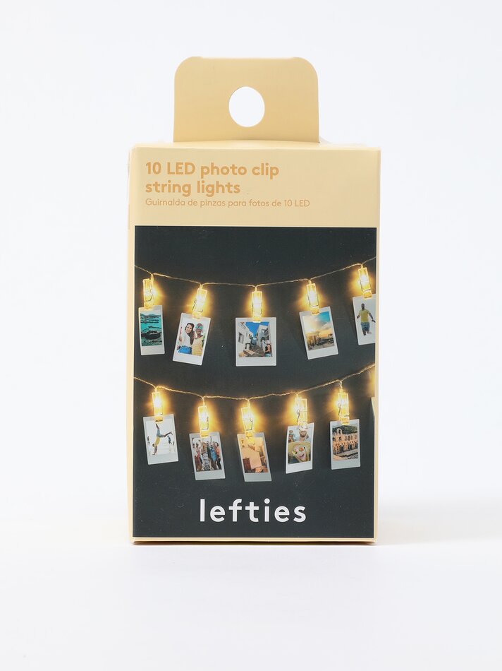 Cordão de luzes LED com 10 LEDs - Branco