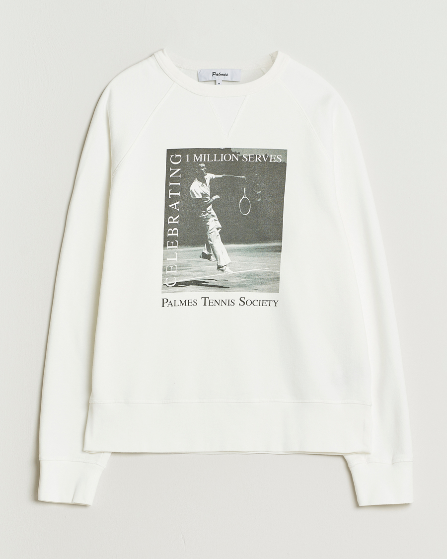Palmes Raglan Sweatshirt White