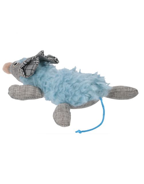 Adori Speelgoed Fluff Bigmouse - Kattenspeelgoed - 34x17x7.5 cm Blauw