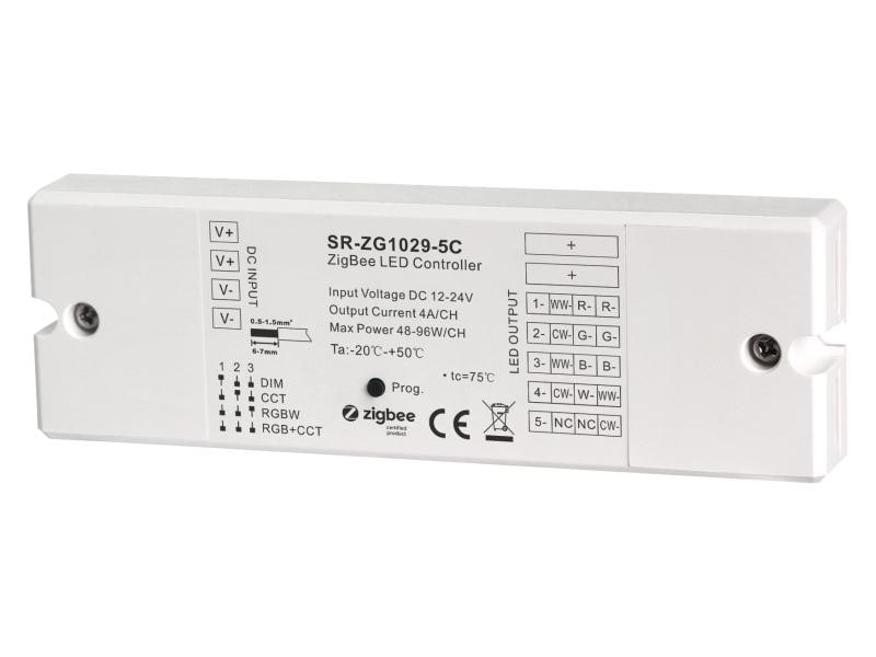 Sunricher LED RGBW Controller 4 in 1 ZigBee 3.0 Philips hue kompatibel, CCT, RGBW, RGB   CCT oder Dim-Modus einstellbar