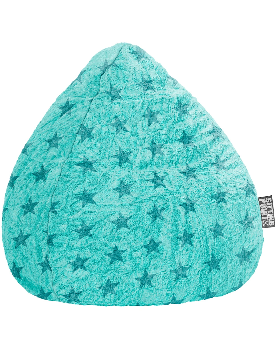 BeanBag FLUFFY STARS XL, 70 x 110 (Farbe: türkis)