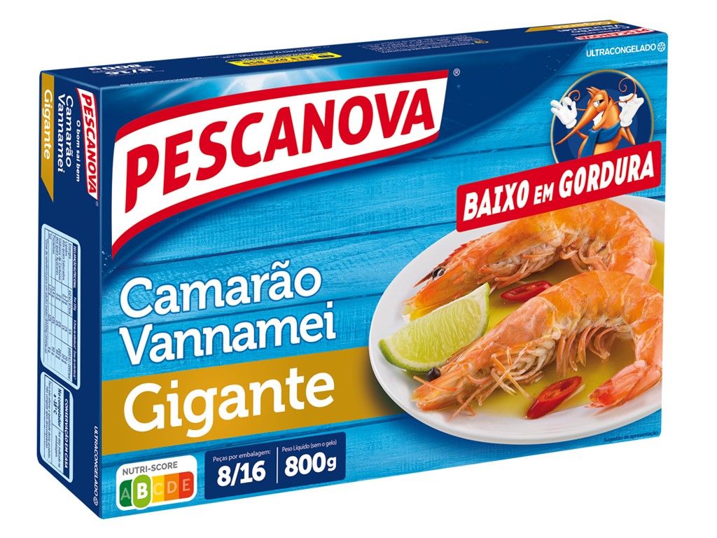 CAMARÃO PESCANOVA VANNAMEI GIGANTE 8-16 800G