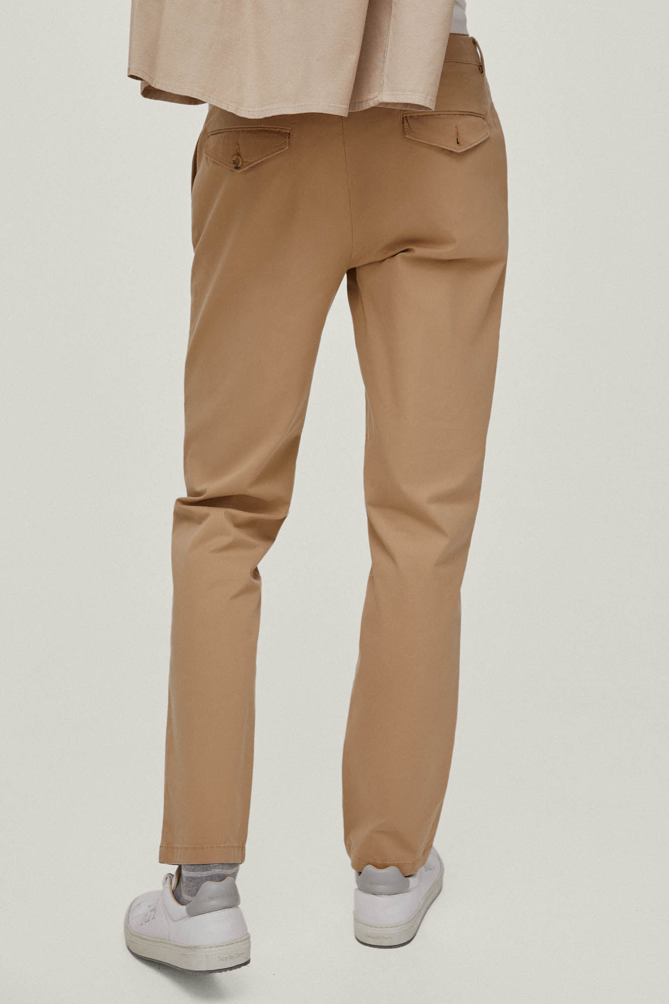 Calças chino Premium Flex Lightweight Regular - Bege