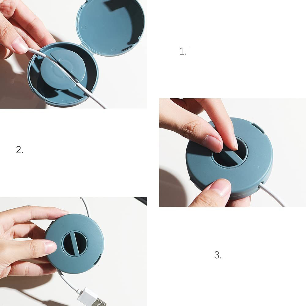 (4er Set) Kabel Organizer Aufrollbarer Kabelhalter Vielzweck Kabelführung - Bunt
