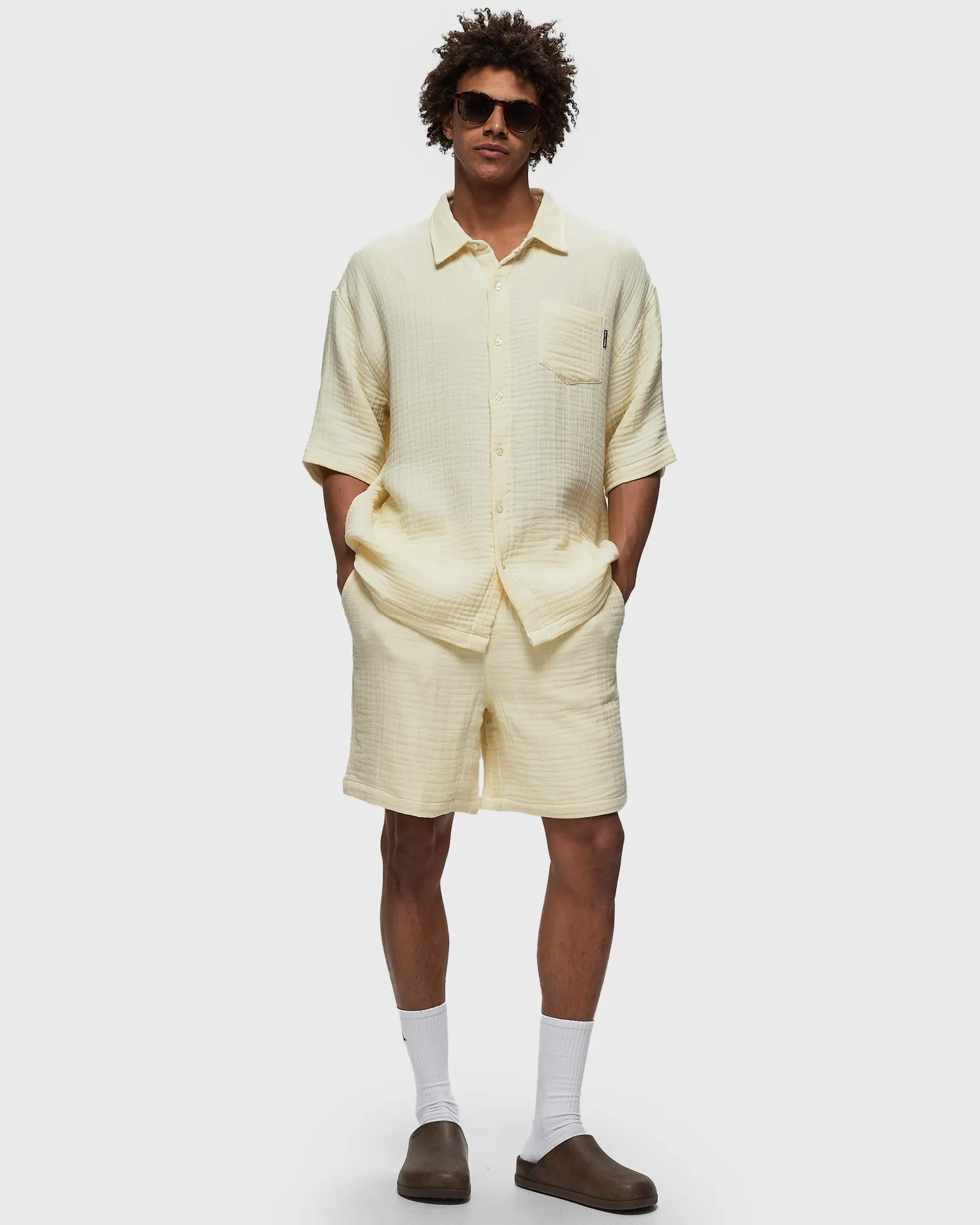 Daily Paper enzi seersucker shorts