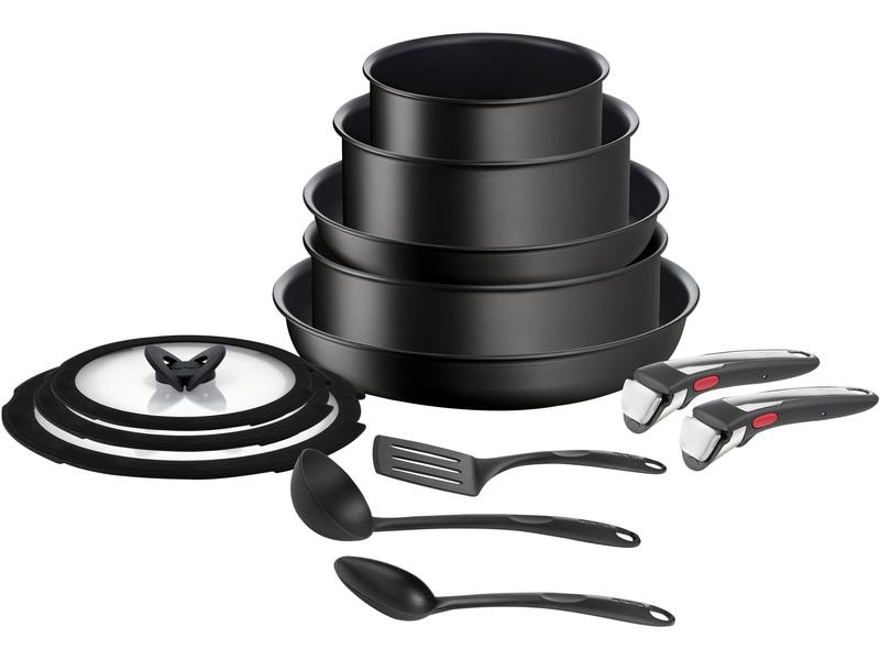 Tefal Kochgeschirr-Set Ingenio Unlimited On 13-teilig Topf- und Pfannenset mit abnehmbaren Griffen