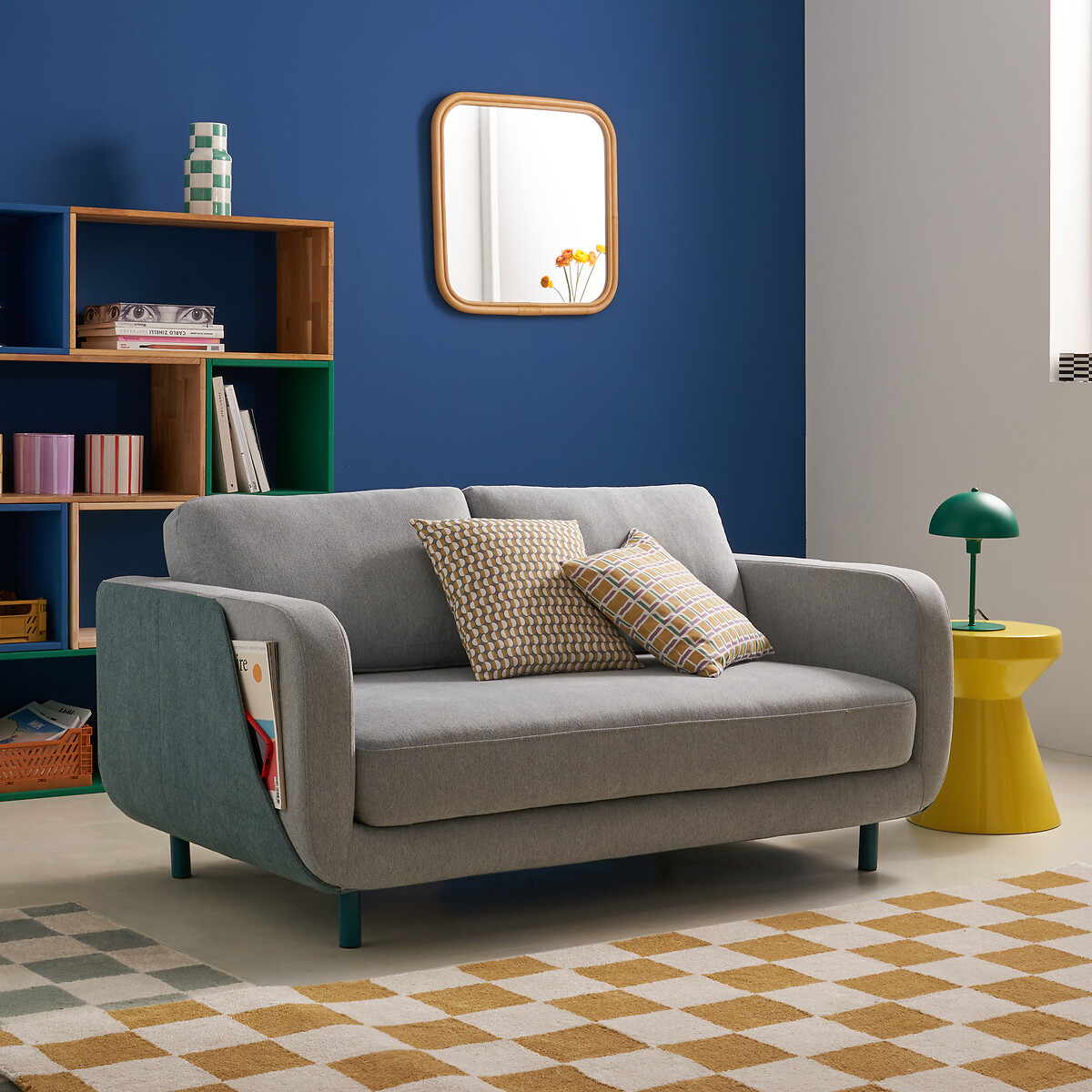 LA REDOUTE INTERIEURS<br>Conjunto de 2 capas de almofada 40x40 cm em algodão reciclado, Zano