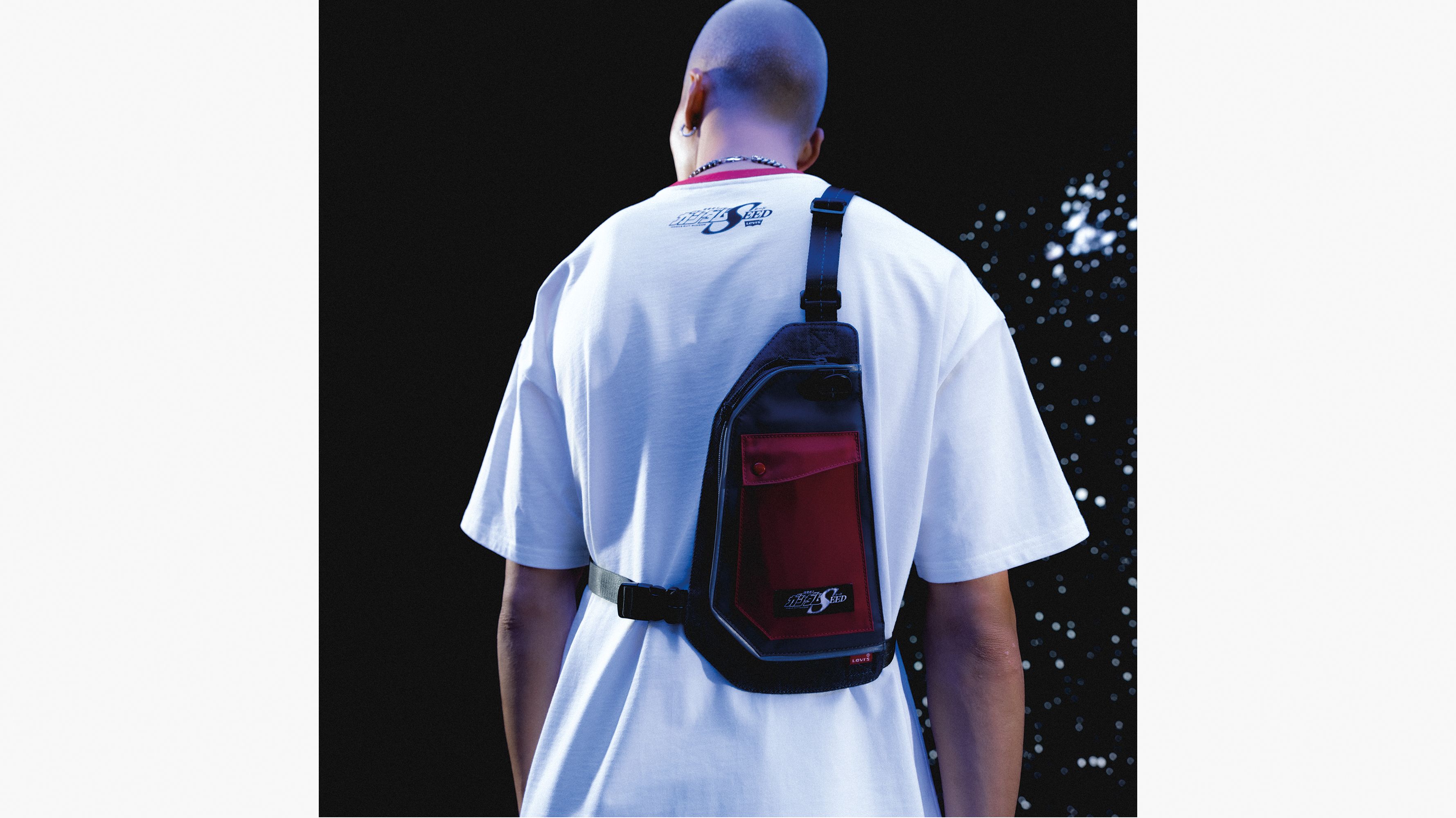 Sacoche harnais Levi's® x Gundam SEED - Freedom Red + Kira Blue - Bleu
